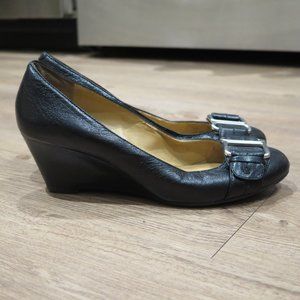 Black Nine West Wedges Size 7.5